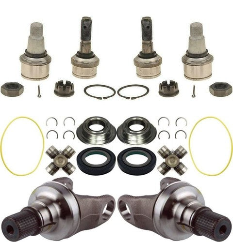 Ford F-250 F-350 Dana Super 60 Axle Stubs Seals Ball Joints U-Joints Both Sides