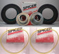 Ford F250 F350 Dana Super 60 Front Axle Seals Set 2005-2014