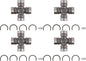 Toyota 4Runner Front Rear Driveline U-Joint Kit