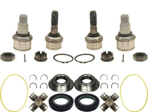 Ford F-250 F-350 Dana Super 60 Axle Seal Ball Joints Greasable U-Joints Both Sides