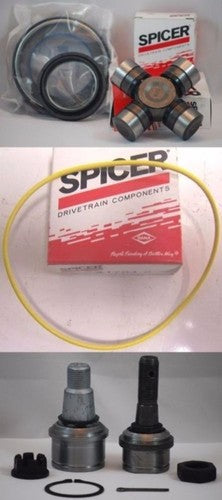 Ford F250 F350 Super Duty Dana 50/60 Front Axle Seals U-Joint Ball Joint Kit