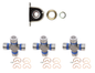 One Spicer 210866-1X driveshaft center support bearing and three Spicer 5-178X U-joints.