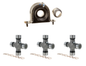 One Spicer 212028-1X driveshaft center support bearing and three Spicer 5-160X U-joints.